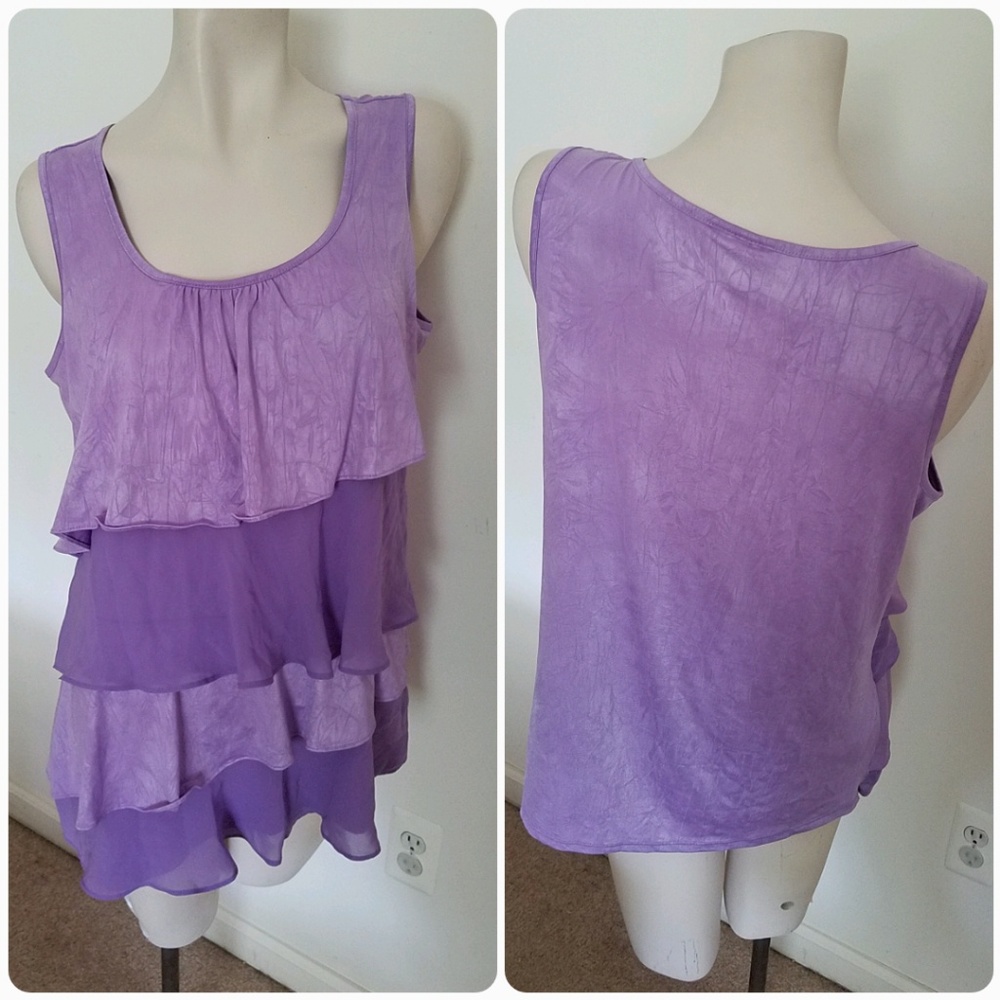 Purple Tiered Top
